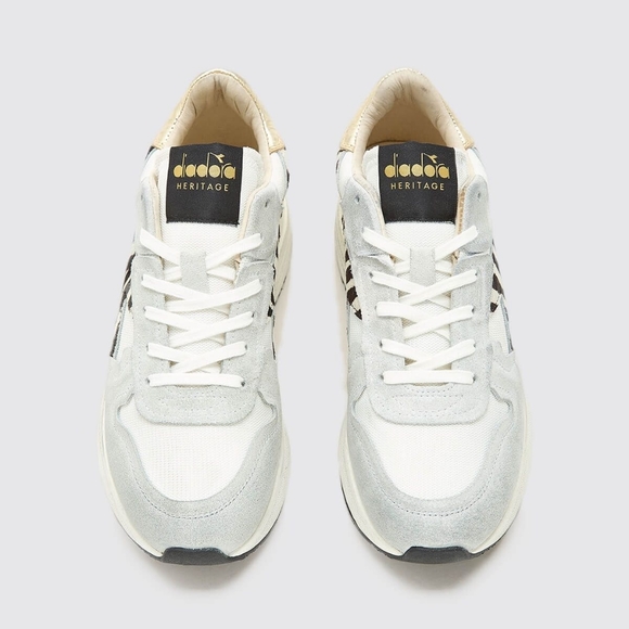 Diadora Heritage 1983 Venus Circus Dirty Zebra Lace Up Sneakers - Picture 3 of 7